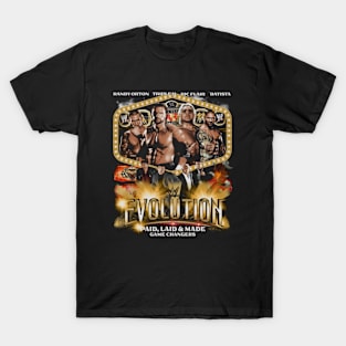 Randy Orton Batista Ric Flair & Triple H Evolution T-Shirt